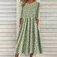 Robe à smocks et imprimé floral pour femme