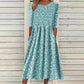 Robe à smocks et imprimé floral pour femme
