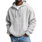 📢📢50 % DE RÉDUCTION !! ⏰ Sweat à capuche en maille à demi-zip pour homme