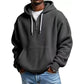 📢📢50 % DE RÉDUCTION !! ⏰ Sweat à capuche en maille à demi-zip pour homme