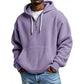 📢📢50 % DE RÉDUCTION !! ⏰ Sweat à capuche en maille à demi-zip pour homme