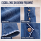 Jean flare délavé taille haute pour femme