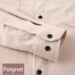 Chemise décontractée à manches longues et col boutonné pour homme