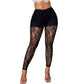 Pantalon pour femme en maille de dentelle transparente et sexy