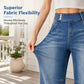 Jeans extensibles à jambes larges pour femme