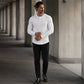 Chemise Henley ajustée pour homme