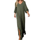 Robe longue élégante avec fente