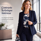 Ensemble tailleur 3 pièces pour femme : blazer, haut et pantalon