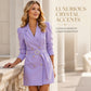 Robe-blazer élégante à double boutonnage pour femme