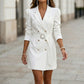 Robe-blazer élégante à double boutonnage pour femme