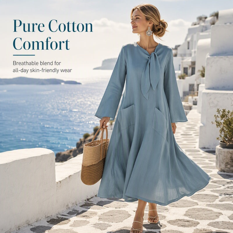 Robe midi ample et décontractée