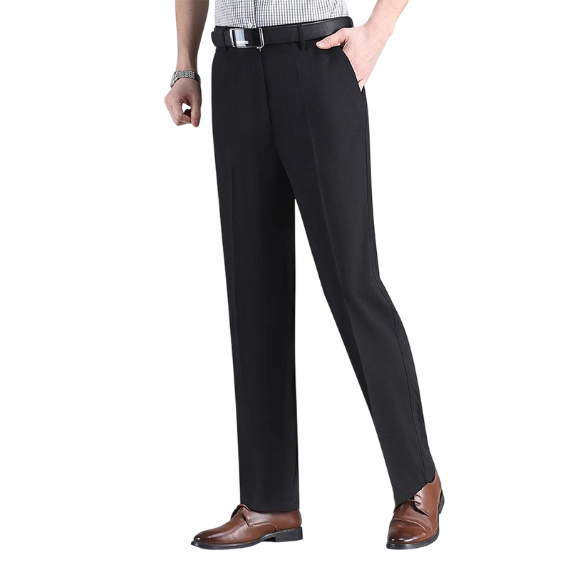 Pantalons décontractés en soie glacée pour homme