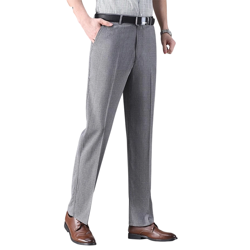 Pantalons décontractés en soie glacée pour homme