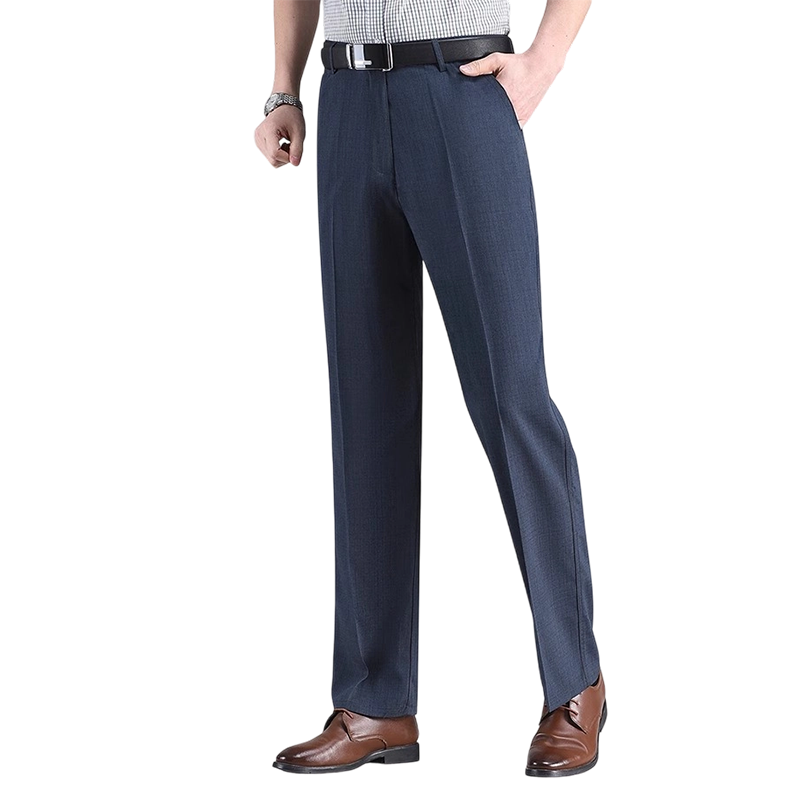 Pantalons décontractés en soie glacée pour homme