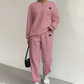 🌸Promotion exceptionnelle : 50 % de réduction 💖 Ensemble 2 pièces décontracté composé d'un pull en maille à manches longues et d'un pantalon