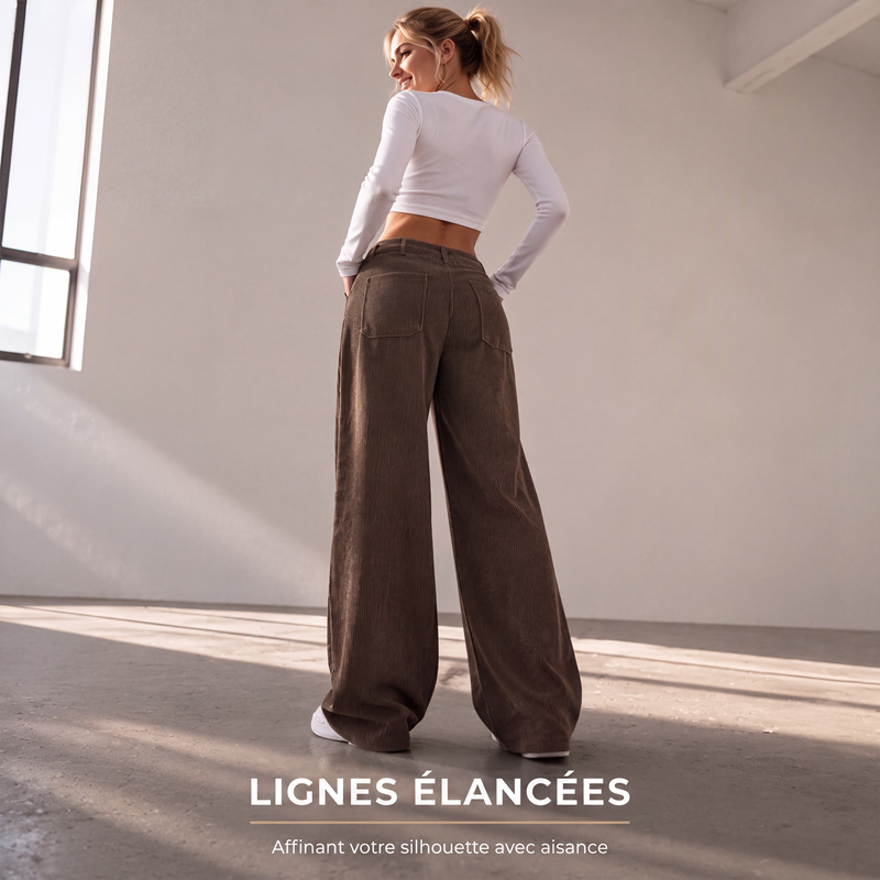 ✨ CONFORT & STYLE AU QUOTIDIEN | Pantalon Fluide à Jambes Larges -50%