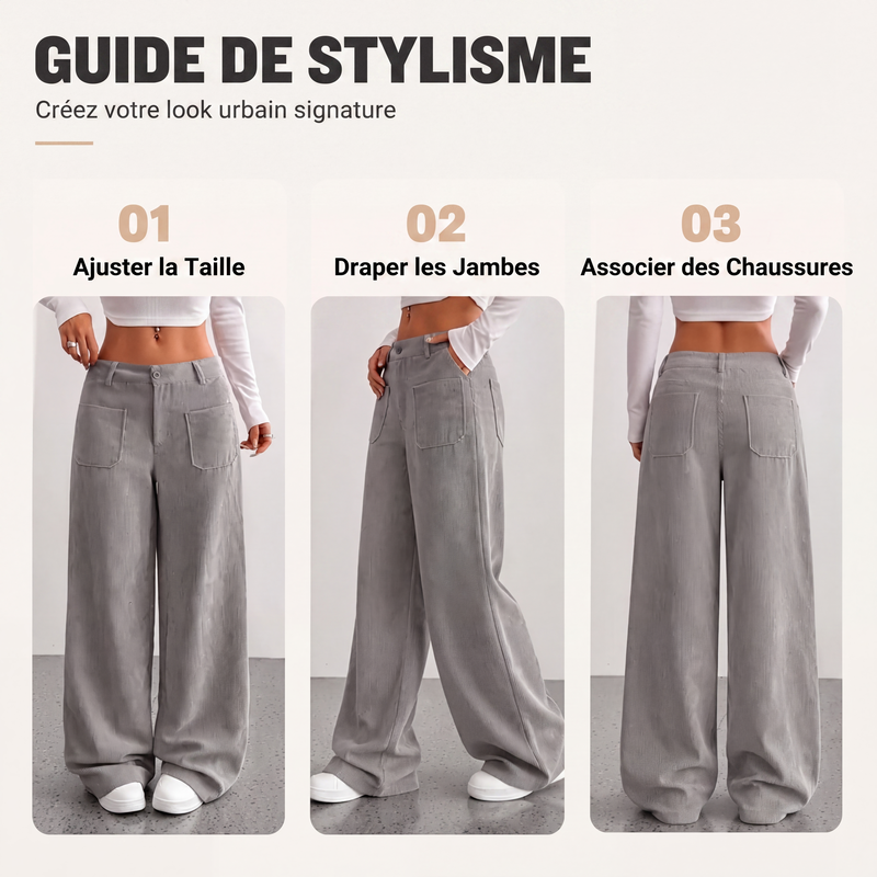 ✨ CONFORT & STYLE AU QUOTIDIEN | Pantalon Fluide à Jambes Larges -50%