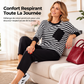 Ensemble deux pièces pour femme : haut à manches longues rayé et pantalon