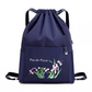 Sac à dos vintage à cordon pliable pour femmes