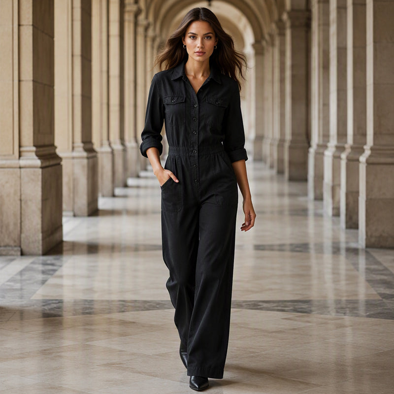Combinaison cargo large pour femme