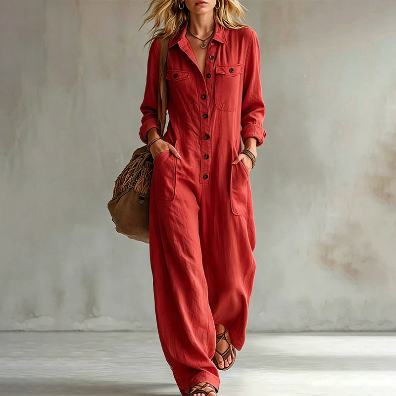 Combinaison cargo large pour femme