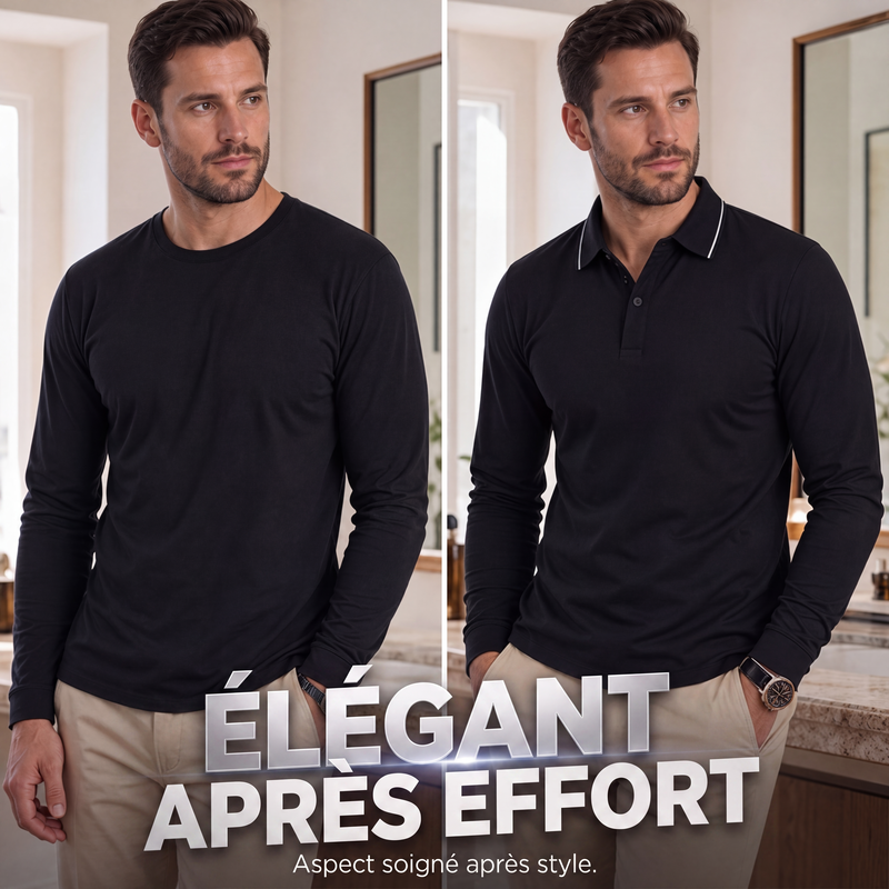 Polo de sport de golf à manches courtes pour homme