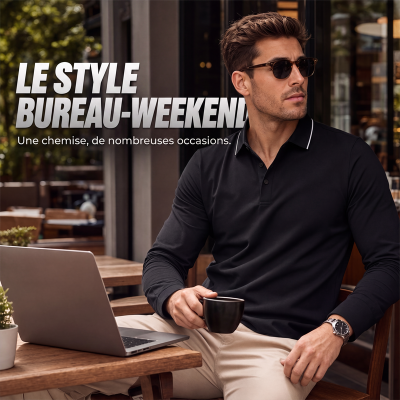 Polo de sport de golf à manches courtes pour homme