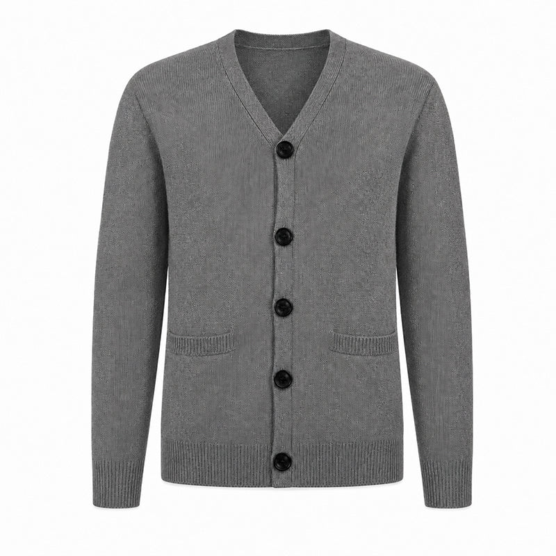 Cardigan en maille décontracté à col V pour homme