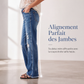🍂 Jean droit effet usé pour femme – Une coupe flatteuse et un style automnal décontracté