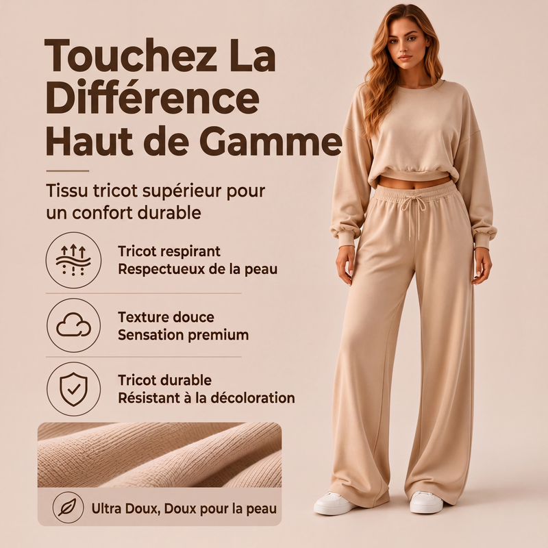 Ensemble 2 pièces sweat et pantalon pour femme
