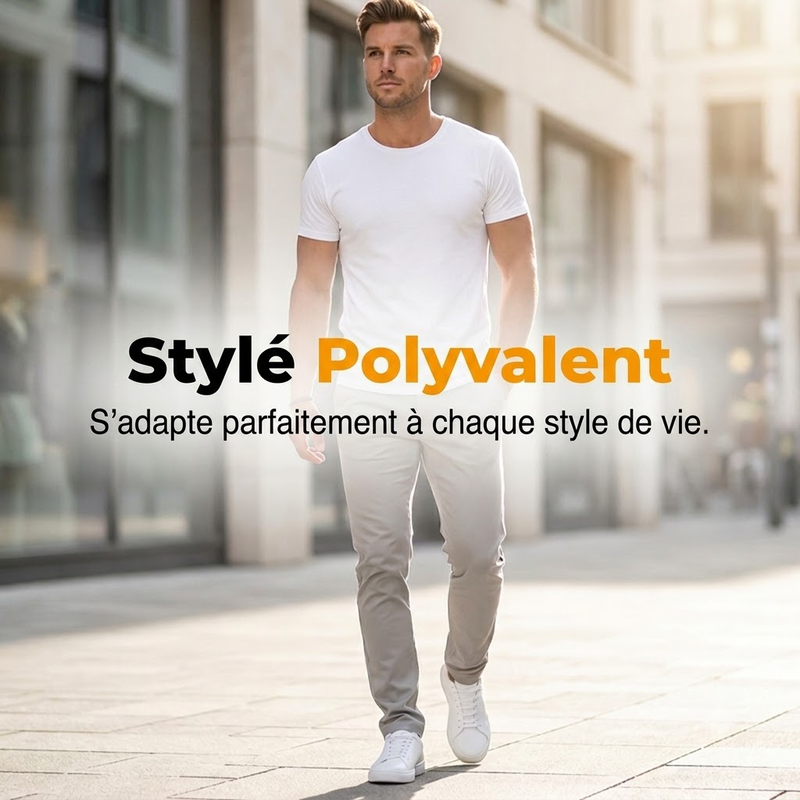 👖 50 % DE RÉDUCTION | Finis les pantalons de tous les jours rigides – Pantalon stretch moderne pour homme à coupe étroite