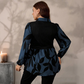 Chemise imprimée élégante pour femme, fausse 2 pièces