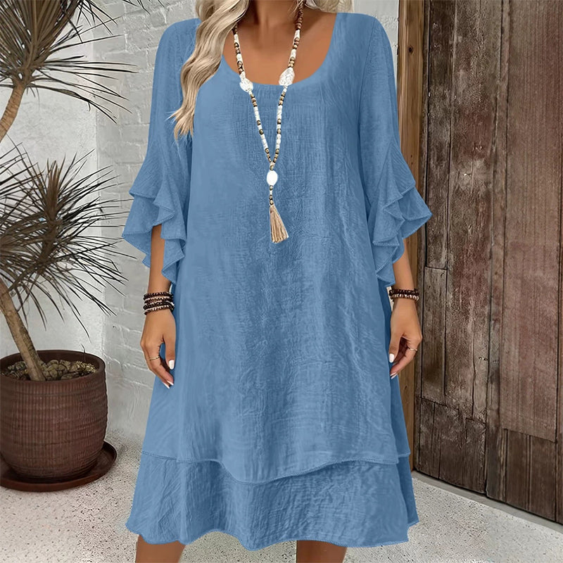 ☀️ OFFRE D'ÉTÉ · -50 % | Robe Ample à Manches Volantées