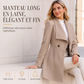 ✨ OFFRE PRIVILÈGE · -50 % | Manteau Femme Cintré à Double Boutonnage