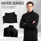Pull à col montant et quart de zip pour homme