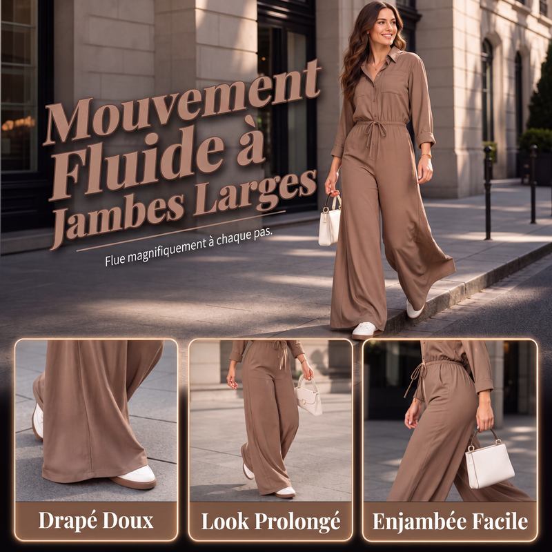 Combinaison chemise cintrée pour femme