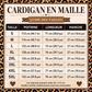 Cardigan en maille à imprimé léopard chic pour femme