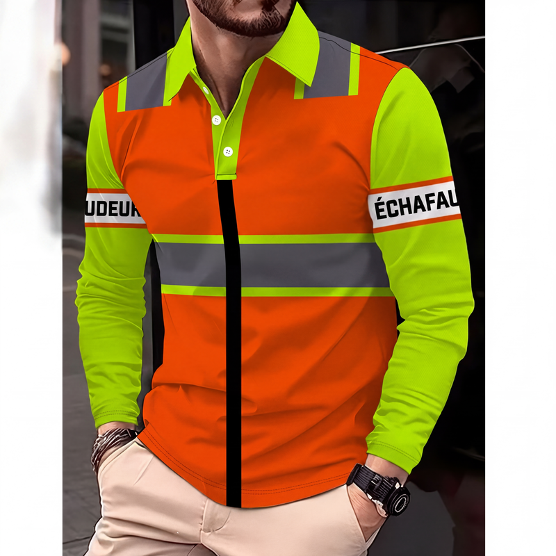 Haut à manches longues haute visibilité pour homme