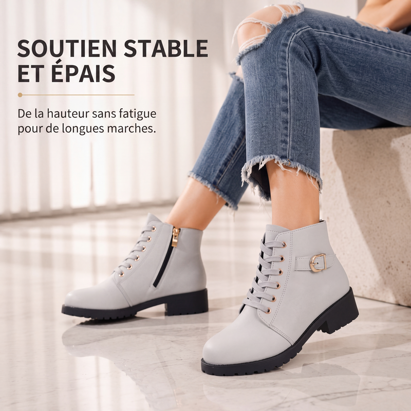 📢📢 50 % de réduction !!! 🎉✨ Bottines antidérapantes pour femmes et hommes – semelle profilée pour une bonne adhérence, doublure douce et design élégant – idéales pour un look à la fois sûr et stylé en automne et en hiver