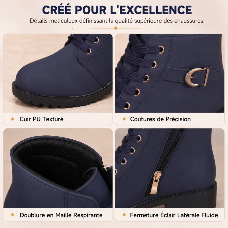 📢📢 50 % de réduction !!! 🎉✨ Bottines antidérapantes pour femmes et hommes – semelle profilée pour une bonne adhérence, doublure douce et design élégant – idéales pour un look à la fois sûr et stylé en automne et en hiver