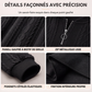Pull en maille torsadée à demi-zip pour femme