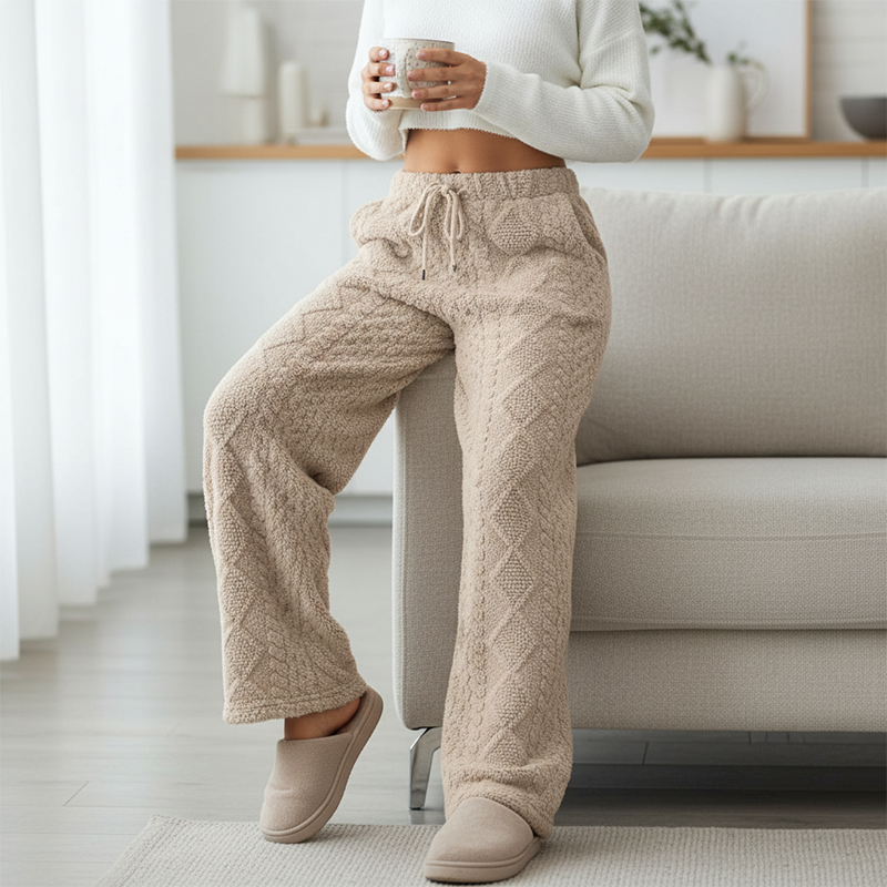 Pantalon épais et chaud à jambes droites