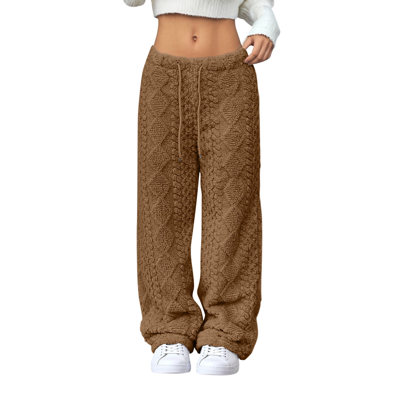 Pantalon épais et chaud à jambes droites
