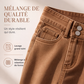 Jeans décontractés taille haute jambe large pour femme