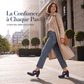 Chaussures Mary Jane à bout rond pour femmes avec brides croisées, talons épais, plateforme et découpes, talons hauts