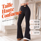 Legging évasé doublé de peluche pour femme