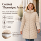 Manteau à capuche isolé pour femme, hiver