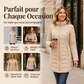 Manteau à capuche isolé pour femme, hiver