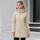Manteau à capuche isolé pour femme, hiver