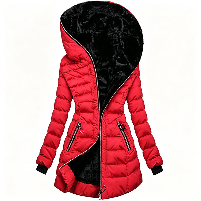 Manteau à capuche isolé pour femme, hiver